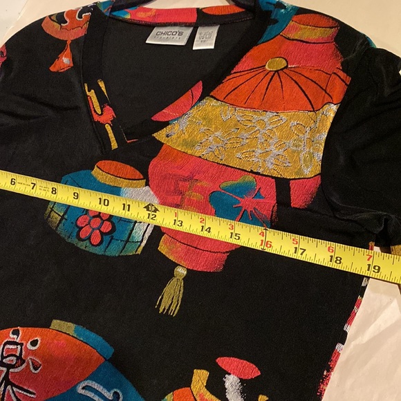 Chicos Travelers V-neck Tunic - Picture 7 of 8